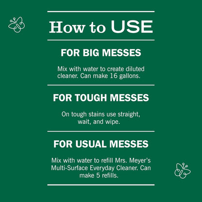MRS. MEYER'S CLEAN DAY Multi-Surface Everyday Cleaner, Lavender Scent, 16 Fl Oz Bottle - 3 Pack