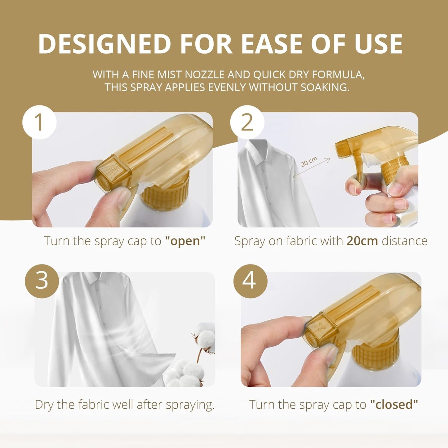 Fabric Refresher Spray - Enchanting Scenery - Wrinkle Release Spray & Fabric Softener Alternative - Odor Eliminator Deodorizer Spray for Clothes, Bedding and Home Use