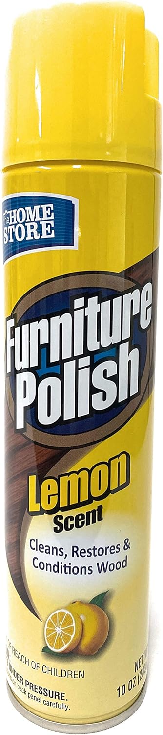The Home Store Furniture Polish Lemon Cleans, Restores,& Conditions Wood 10 O