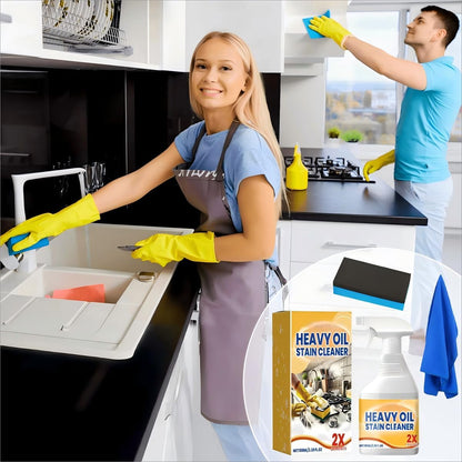 Wanban 2pc Heavy Duty Degreaser Cleaner Spray - Kitchen Heavy Oil Clean for Stubborn Oil Stains, All-Purpose Cleaner & Kitchen Degreaser for Tough Surfaces