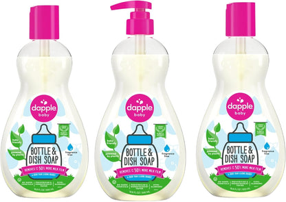 Dapple Baby Bottle & Dish Soap, Fresh Citrus, Plant Powered, Hypoallergenic, Baby Bottle and Dish Liquid, 16.9 fl oz, 1 Count
