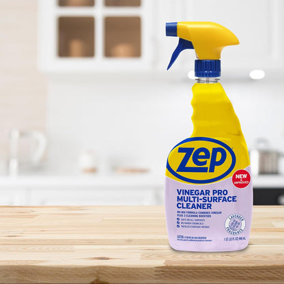 Zep All-Purpose Cleaner With Vinegar - 1 Gallon (Case of 4) R48410 - Gentle for Everyday Use
