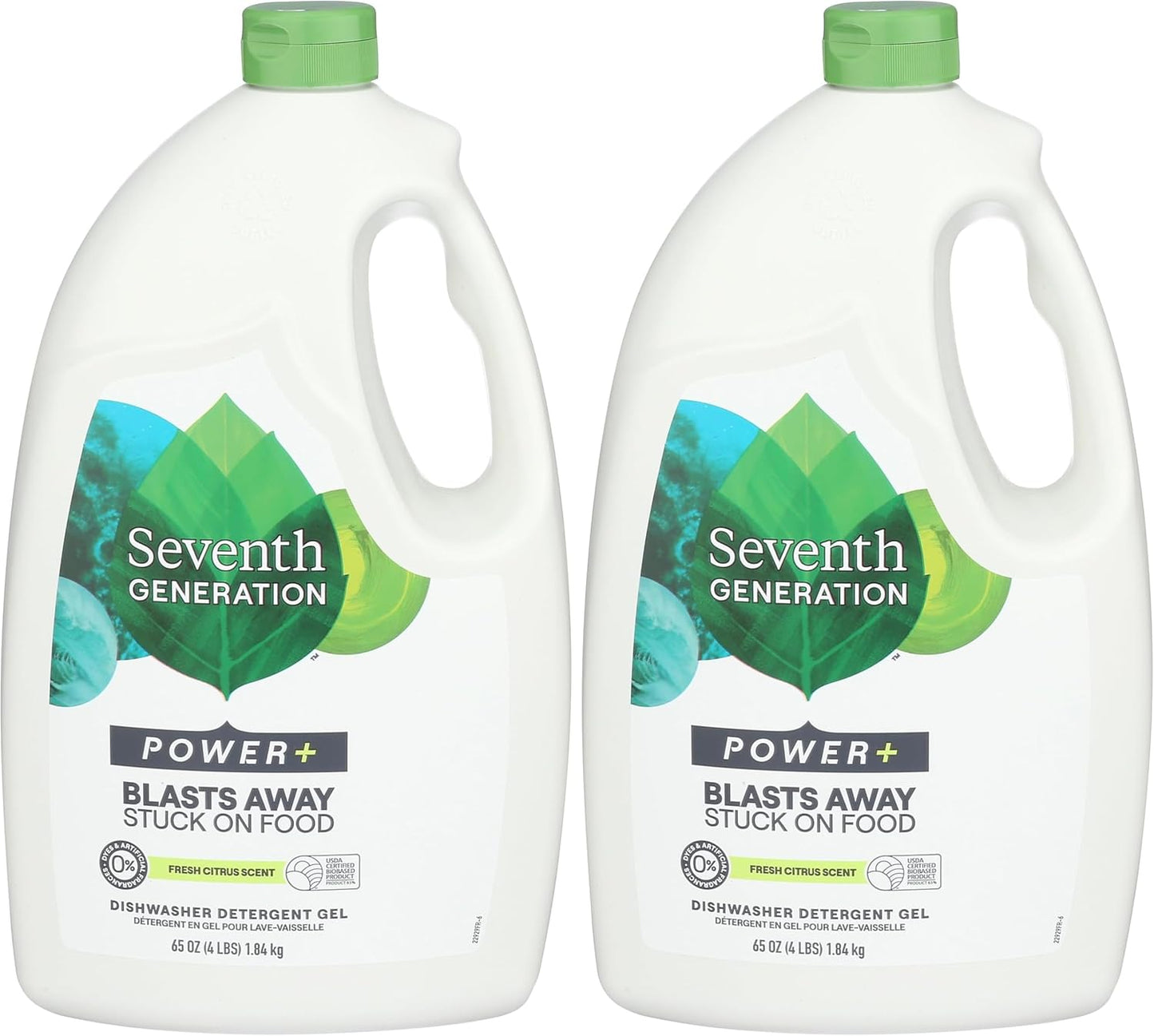 Seventh Generation Ultra Power Plus Auto Dish Gel, Fresh Citrus Scent, 65 Ounce