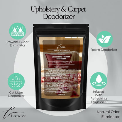 Lapew Black Sea Scented Cleaning Bundle | Carpet Deodorizer Powder (16 oz) & Mop Soap Concentrate (36 oz) | Pet-Friendly Odor Eliminator - Colors B