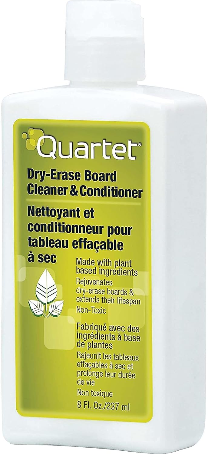 Quartet Dry Erase Board Cleaner Spray, Non-toxic, 17fl.Oz/503ml Whiteboard Cleaning Bottle (550)