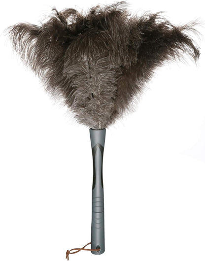Midoneat Ostrich Feather Duster, Big and Soft and Fluffy Microfiber Duster,22 inch (Gray)