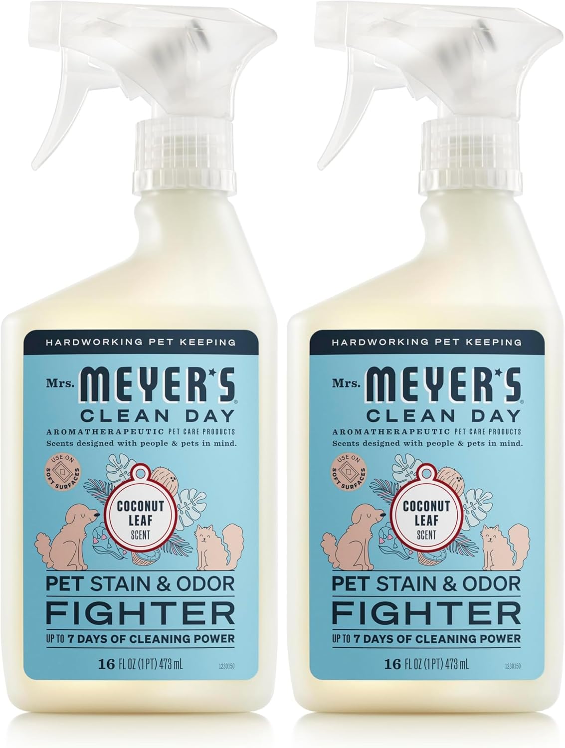 Mrs. MEYER'S CLEAN DAY Pet Stain & Odor Fighter, Orange Blossom Scent, 16oz