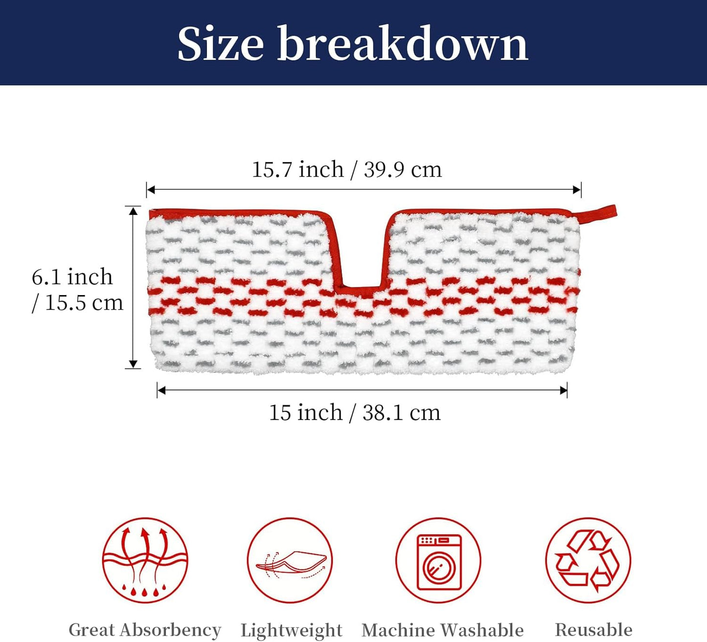 2 Pack Microfiber Spray Mop Pads Compatible with O-Cedar Promist Max Reusable Spray Mop Refills Dust,Dual-Action Washable Flip Pads Replacement for Dry Wet Floor Cleaning