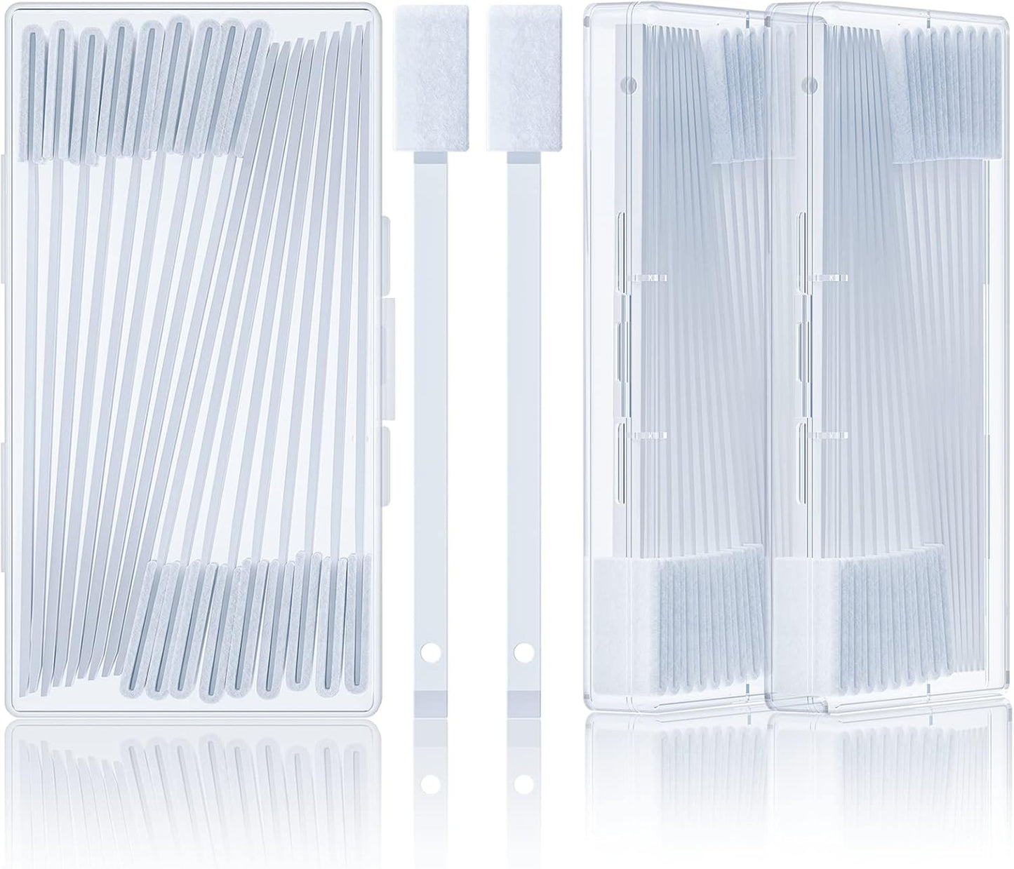 Lumkew 40Pcs Disposable Crevice Cleaning Brushes for Small Spaces, Detail Gaps Scrub Cleaner Brush Set for Toilet Bowl Corner, Household Cleaning Tool Supplies for Window Track, Door Grooves, Vent Fan