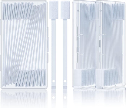 Lumkew 40Pcs Disposable Crevice Cleaning Brushes for Small Spaces, Detail Gaps Scrub Cleaner Brush Set for Toilet Bowl Corner, Household Cleaning Tool Supplies for Window Track, Door Grooves, Vent Fan