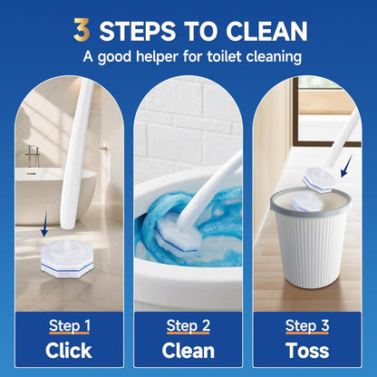20 Count Toilet Wand Refills for Clorox, 5X Cleaning Power Toilet Bowl Wand Refills & High-Density Disposable Toilet Brush Scrubber - No Falling Apart, Instant Foam for Bathroom Cleaning