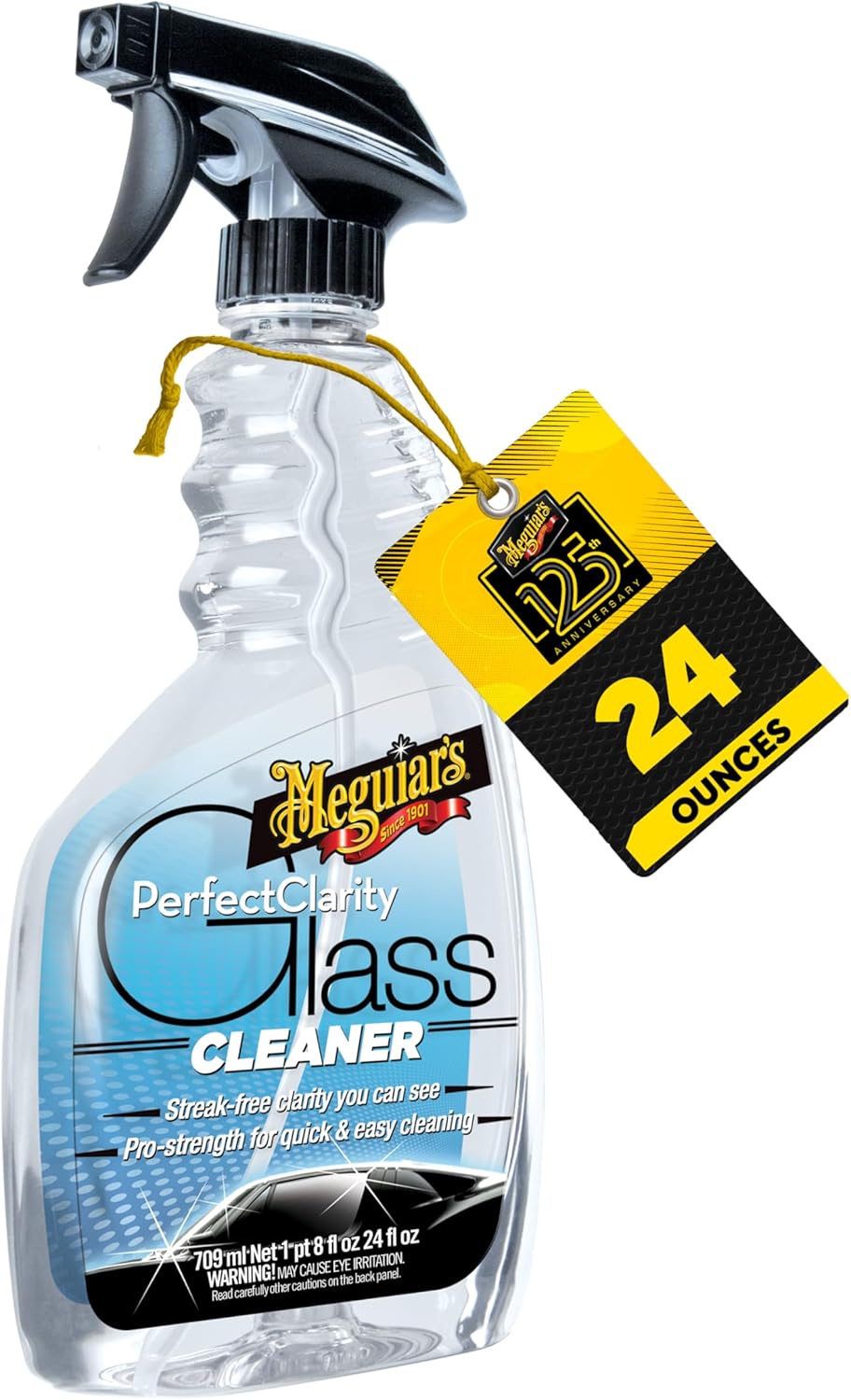 Meguiar's Ultimate Glass Cleaner & Water Repellent - Premium Glass and Window Cleaner for Quick Cleaning with Hydrophobic Technology that Acts as a Rain Repellent Improving Visibility in Rain - 16oz