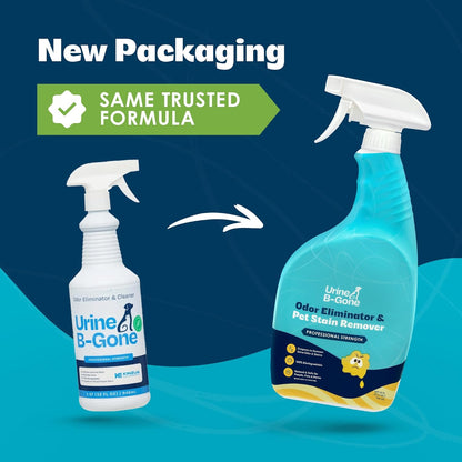 Urine B-Gone, Professional Enzyme Odor Eliminator & Pet Stain Remover, Human, Cat & Dog Urine Cleaner, Effective on Laundry, Carpets & More, Original Scent, 1 Gallon