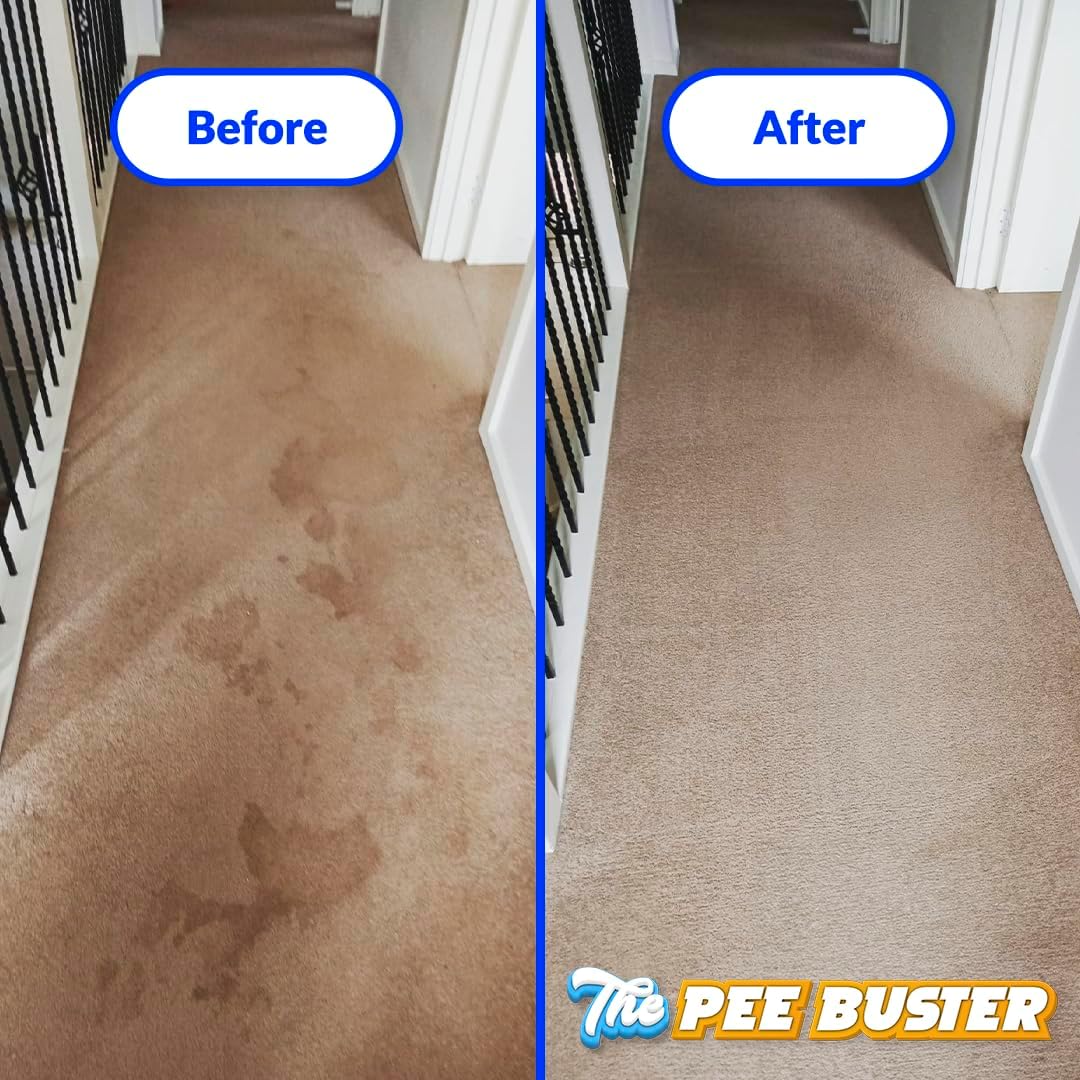 The Pee Buster Pet Stain Remover - Cleaning Spray for Dog and Cat Urine with 5 Cleaning Tablets