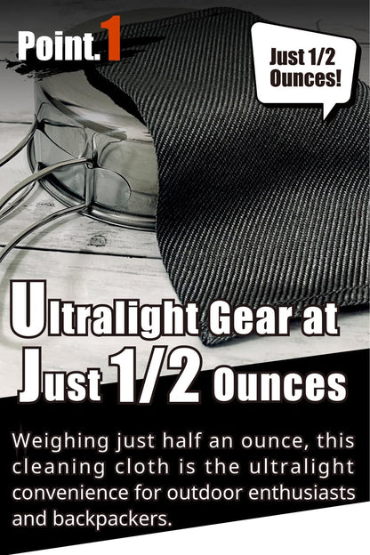 Ultralight 1/2oz Scrubber 316L Stainless Steel Cloth Heat Resistant 1200℉ Ultra-Durability Quick-Drying & Sterilization Backpacking Camp Hiking Trekking