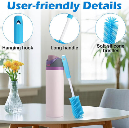 Palksky Water Bottle Cleaning Brush Kit, Brush and Straw Cleaner for Owala, 5 PCS
