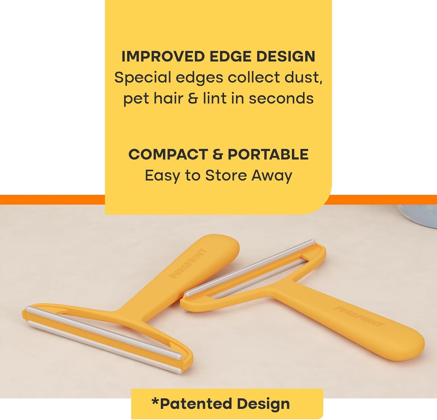 Carpet Rake for Pet Hair Removal – Reusable Cat & Dog Hair Remover Broom with Adjustable 60" Long Handle, Rug Rake Scraper for Carpet, Rugs, Mats, Upholstery & Couch Cleaning