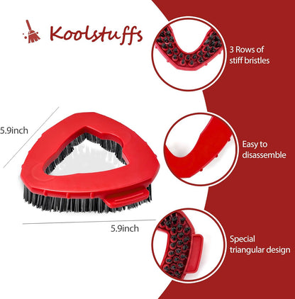 Scrub Brush, 2 Pcs Spin Mop Scrub Brush Head Compatible for EasyWring 1-Tank System, Hard Bristle Cleaning Brush for Bathroom, Kitchen, Tub and Tile