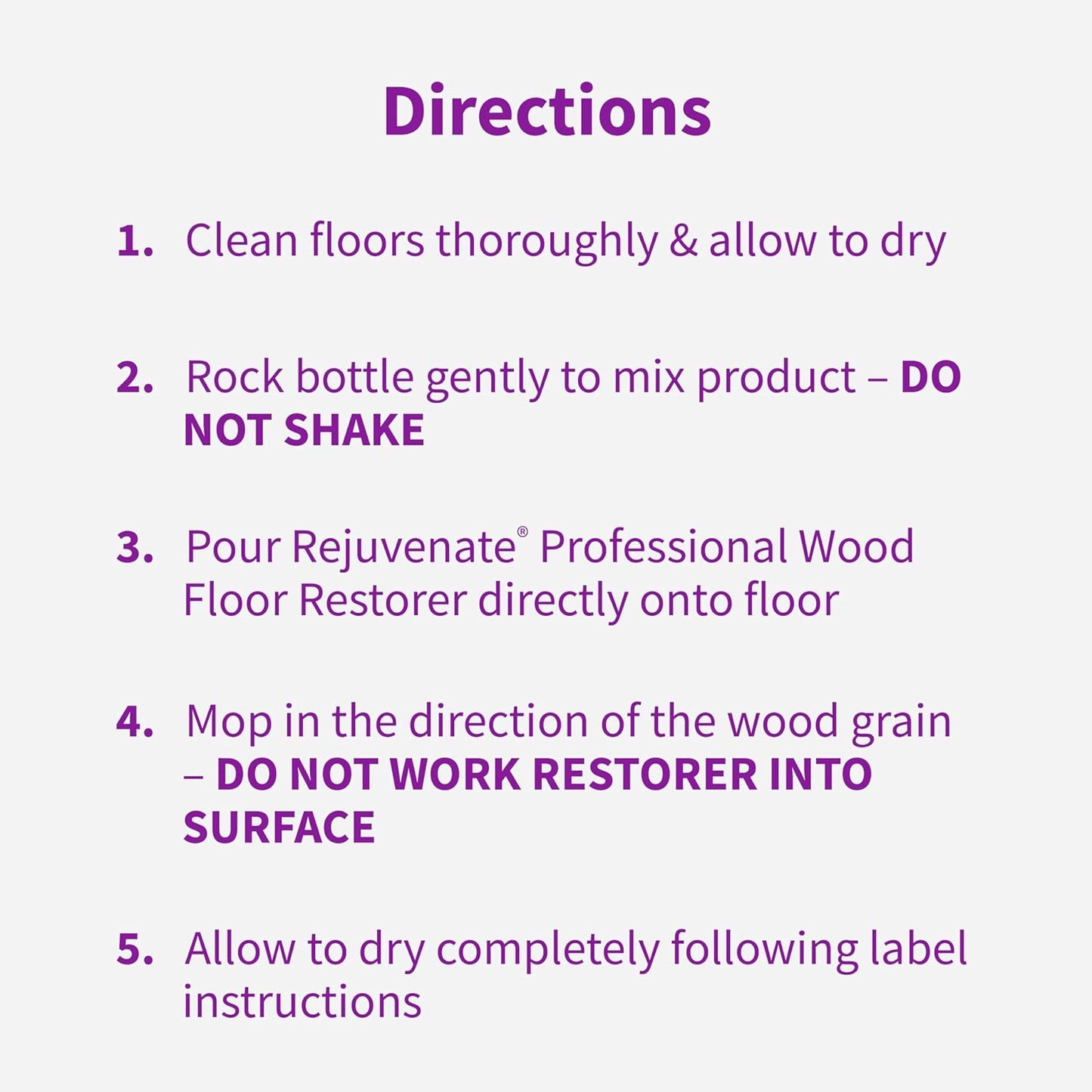 Rejuvenate Professional Wood Floor Restorer Fills Scratches, Shines And Protects Wood Flooring For A High Gloss Shine, 32 Ounces