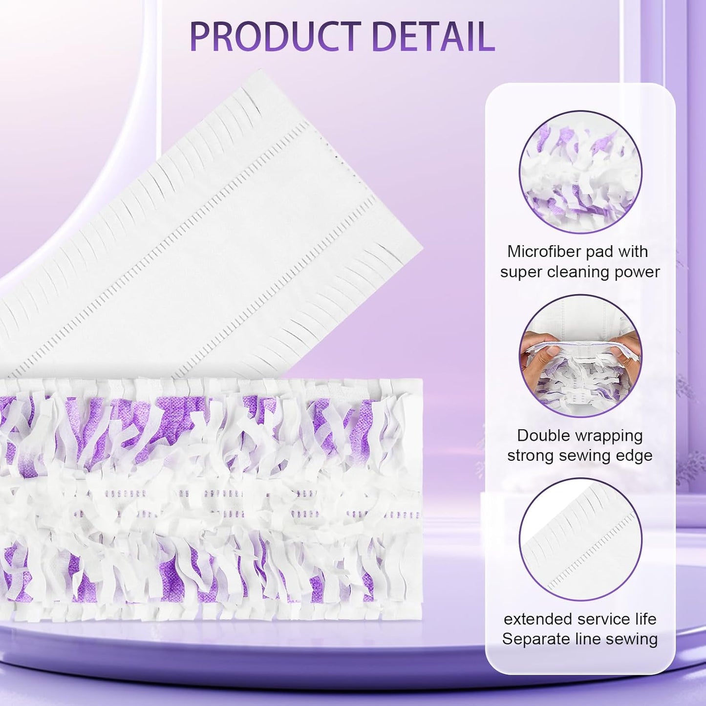 42 Count Disposable for Swiffer Wet Pads Refill Replacement for Swiffer WetJet Spray Mop, Extra Strong Dirt Locking and Water Absorbent, Powerful Stain Removal