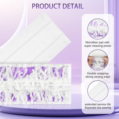 42 Count Disposable for Swiffer Wet Pads Refill Replacement for Swiffer WetJet Spray Mop, Extra Strong Dirt Locking and Water Absorbent, Powerful Stain Removal
