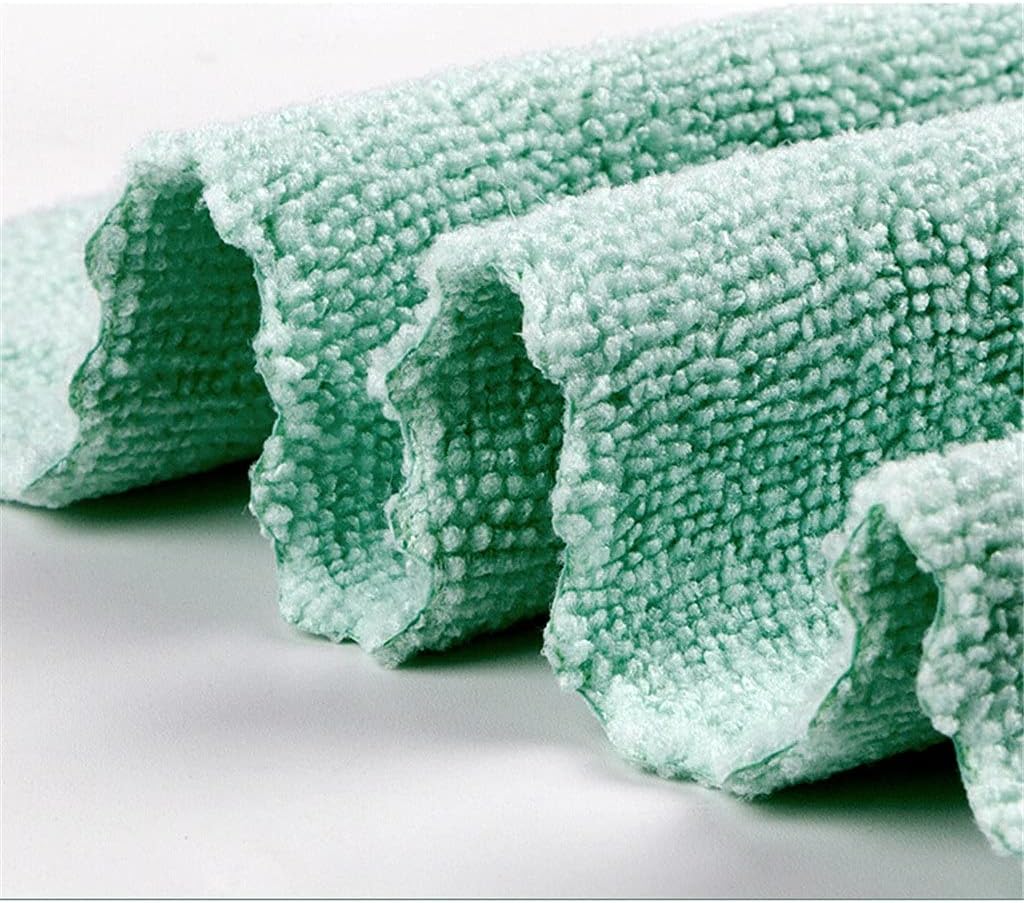 Thickened Dish Towel 5 Pieces of Wood Fiber Cloth Kitchen Cleaning Degreasing Wipe Water Absorbent 32 * 32cm