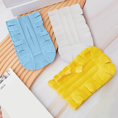 Zubebe 12 Pcs Duster Refill Reusable Fleece Duster Refills Feather Flat Dusters Multi Surface Washable Cleaning Pads Tools for Home, Blinds, Car, Pet, Furniture, Fans (Dark Color)