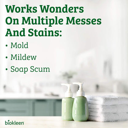 Biokleen Bac-Out Bathroom Cleaner - 32 Ounce -Eco-Friendly, Non-Toxic, Plant-Based, No Artificial Fragrance, Colors or Preservatives