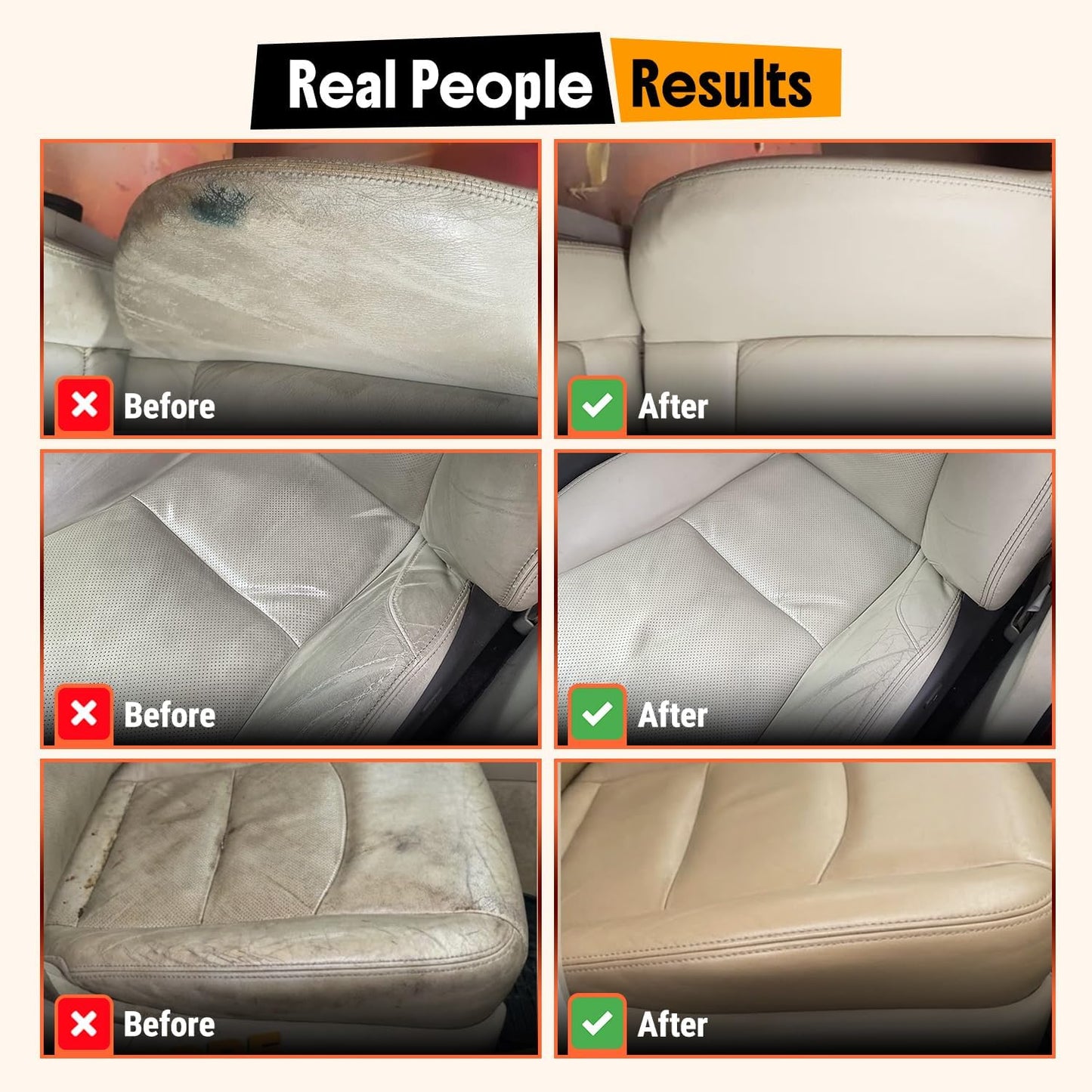 Leather Couch Cleaner - pH Neutral, Non-Toxic & Non-Greasy - Gently Removes Stains & Restores Natural Look - Safe for Car Leather Seats, Interior & Upholstery, Furniture & Sofa - 18 fl. Oz with towel