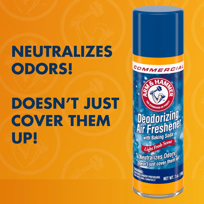 Baking Soda Air Freshener, Aerosol, Light Fresh, 7 oz