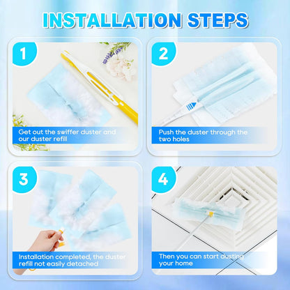 20 Count Duster Refill Compatible with Swiffer Hand Duster, Lavender Flavor Disposable Heavy Duty Duster Refills, Dusters Refills for Cleaning, Blinds & Ceiling Fan (Handle is Not Included)