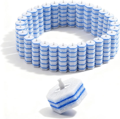 100pcs Toilet Wand Refills Compatible with Clorox | Disposable Replacement Brush Heads for Effortless Cleaning (No Handle Included)