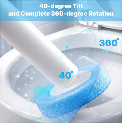 CiLoN 24 Count Carry Detergent Disposable Toilet Brush Wand Refill Pads. 5-Layer Rich Foam Toilet Bowl Cleaning Sponge Head Refills. Pre-Loaded Ocean Breeze Disposal Scrubbing Pads. 24pcs-Value Pack