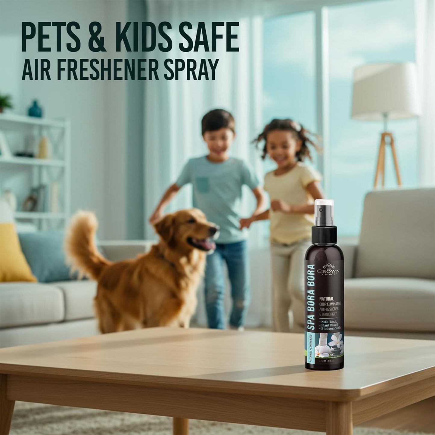Non-Toxic Odor Eliminator,Natural Cedar Air Freshener Spray for Clothes Storage & Moth Repellent,Closet & Couch Deodorizer,Long Lasting Bathroom & Toilet Freshener, Safe for Kids & Pets-4 oz Pack of 1