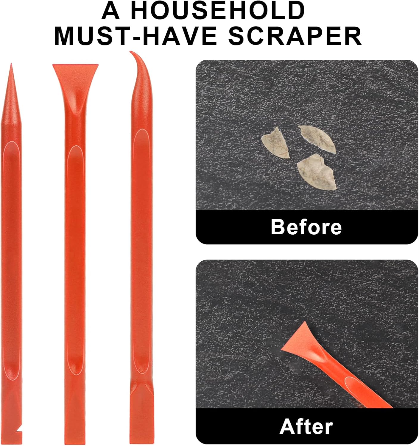 Crevice Cleaning Tool, 9 PCS Carbon Fiber Plastic Scraper Tool Car Detailing Brush Set Non-scratch Multi-purpose Scraper for Clean Small Narrow Spaces and Gaps, Remove Stickers Labels Oil Stains Dirt