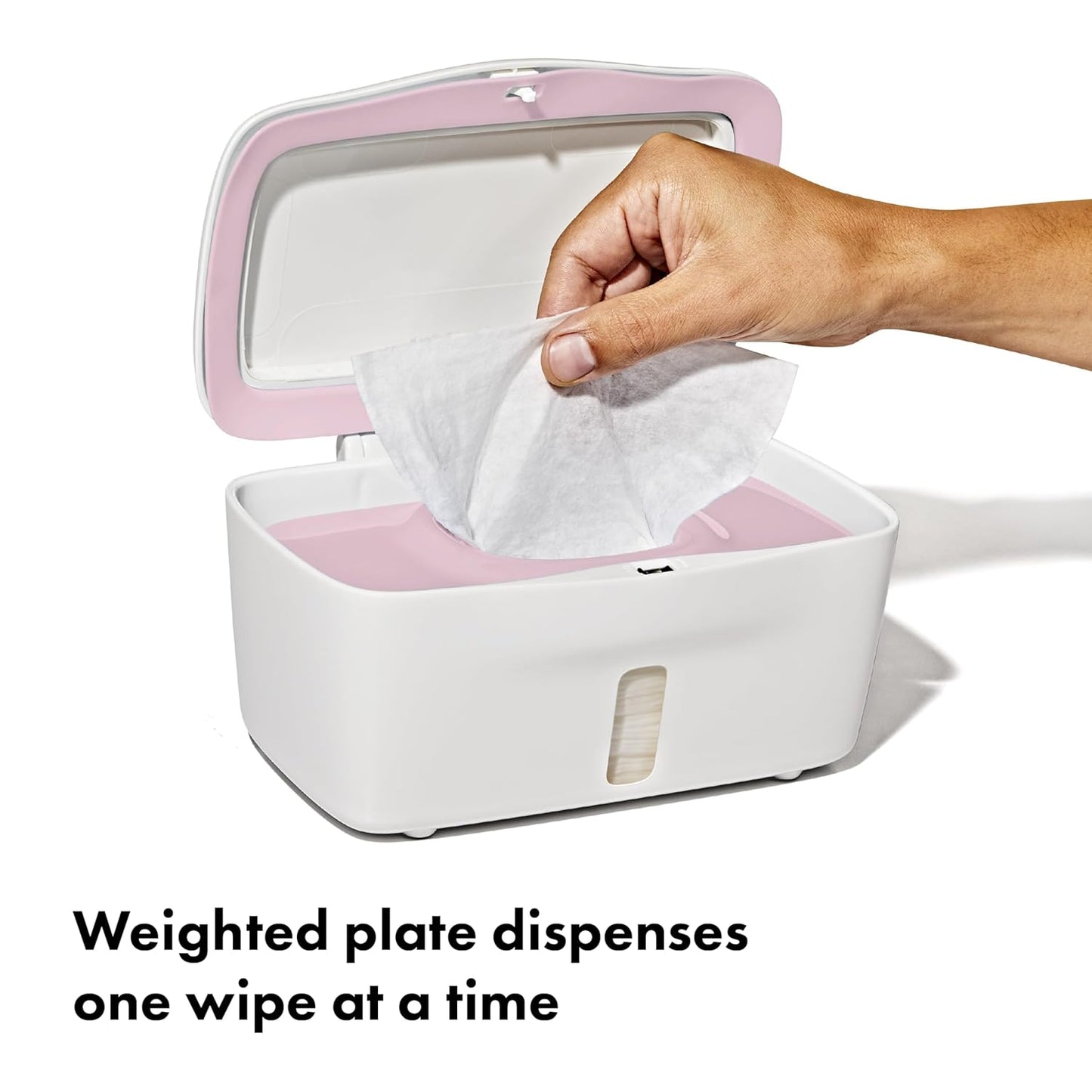 OXO Tot Perfect Pull Wipes Dispenser, Pink