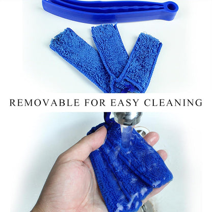 Window Blind Cleaner Duster Brush, Blind Duster Brushes with 5 Washable Microfiber Sleeves, Cleaner Brush Tools for Window Blinds Air Conditioner Vents, Car Accessories