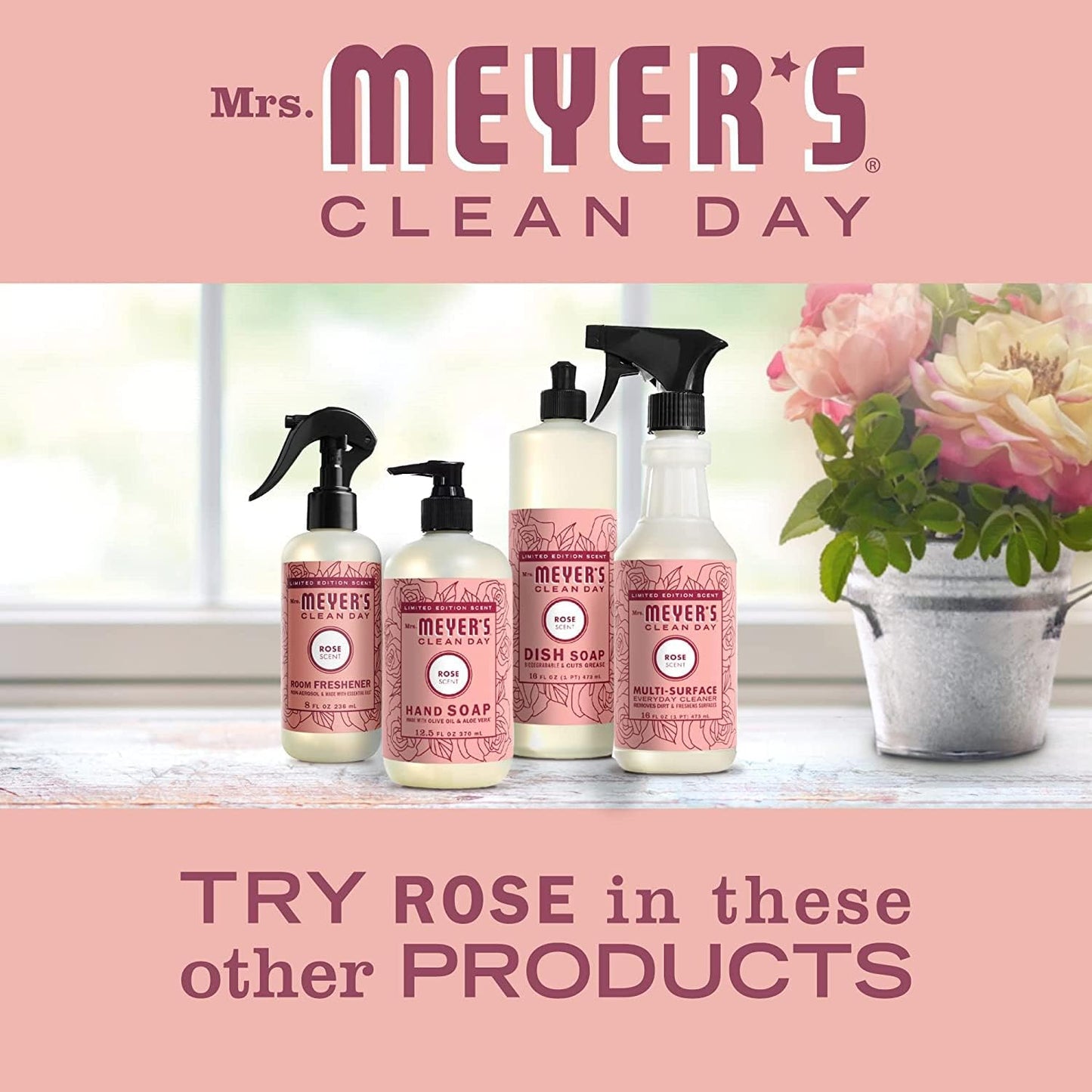 MRS. MEYER'S CLEAN DAY Room Spray, Lemon Verbena Scent, 8 Fl Oz Bottle