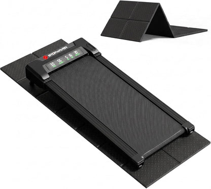 Stepwaver 2 Pack Double Non-Slip Workout Mat for Ellipse Leg Exerciser, 23.6" × 11.8" 0.2" Thick Ellipse Machine Mat, Exercise Mats for Under Desk Ellipticals