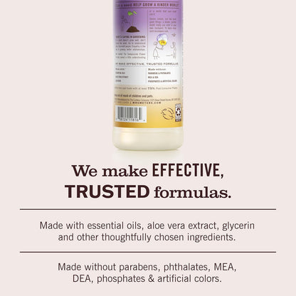 MRS. MEYER'S CLEAN DAY Liquid Dish Soap, Compassion Flower Scent, 16 Fl Oz Bottle