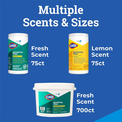 CloroxPro Clorox Disinfecting Wipes, Fresh Scent, 700 Count (Pack of 2)