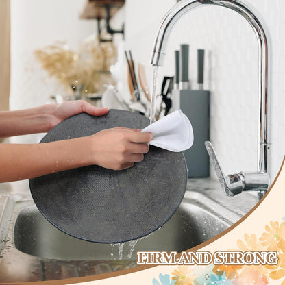 36 Pack Vintage Reusable Cleaning Cloths Washable Cotton Kitchen Towels for Home (Gray)
