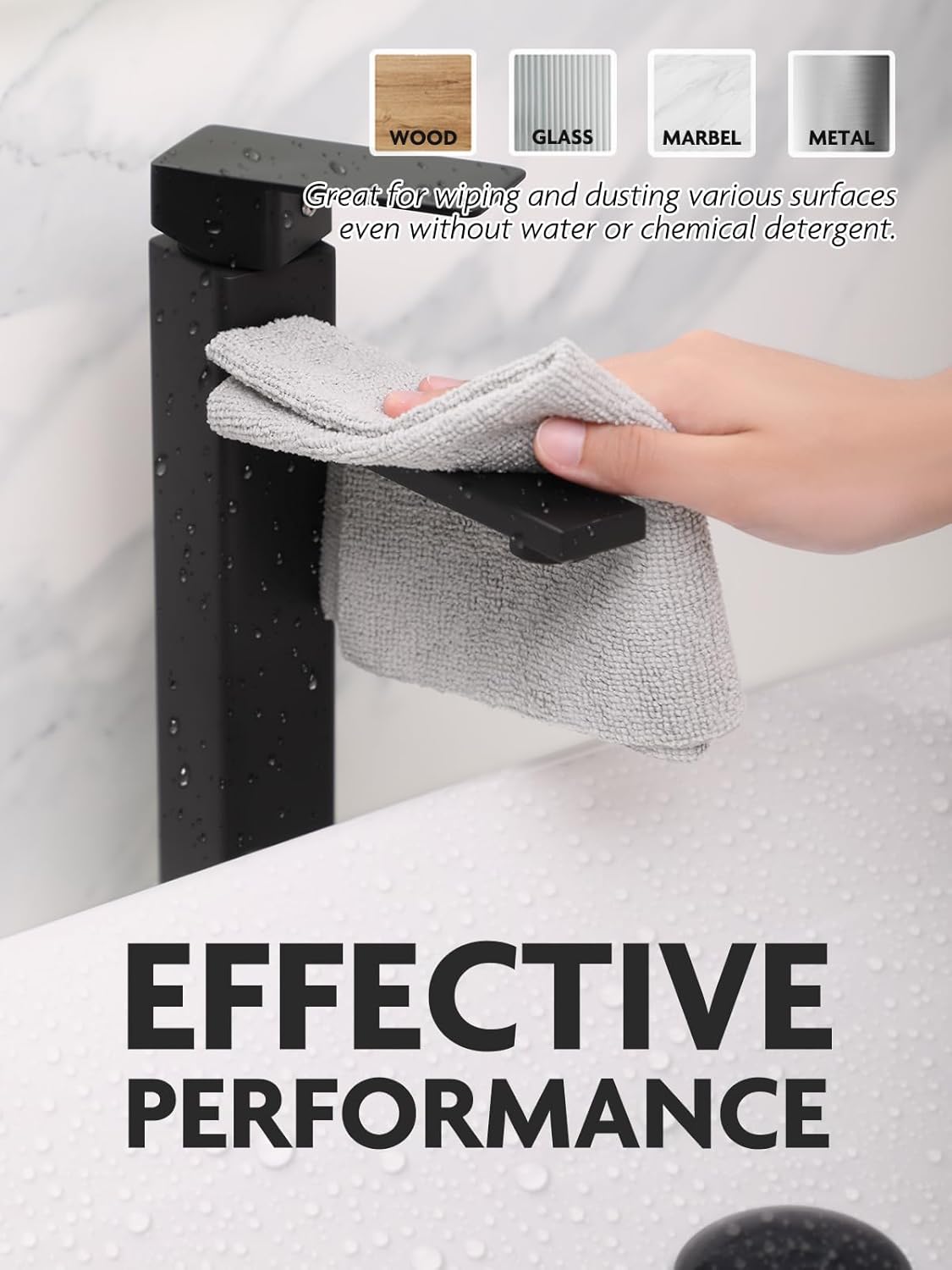 Fantasticlean Microfiber Cleaning Cloth Roll -40 Pack, Tear Away Microfiber Towels, 12" x 12", Reusable, Washable, Scratch Free, Ultra Absorbent Dishcloth for All-Around Cleaning Supplies (White)