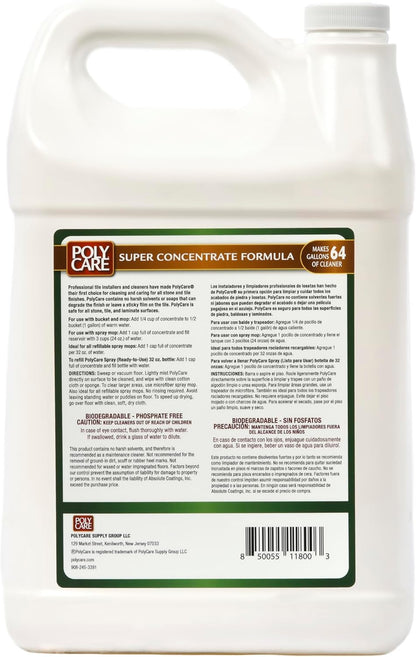 Hardwood Floor Cleaner Super Concentrate - 128 Fl Oz - Fresh- Dilute Concentrate with Water for Spray Mops and Spray Bottles - Residue-Free Floor Cleaning Solution