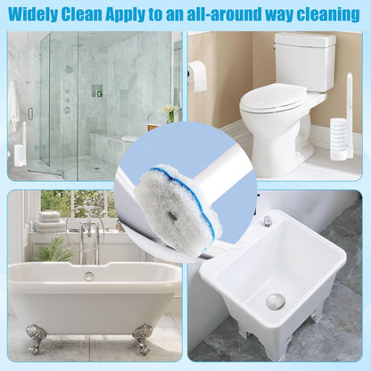 Disposable Toilet Brush and Holder Set with 48 PCS Refills, Deep Cleaning Toilet Bowl Cleaner Wands for Toilet Bowl, Sink, Toilet Cleaning System Starter Kit
