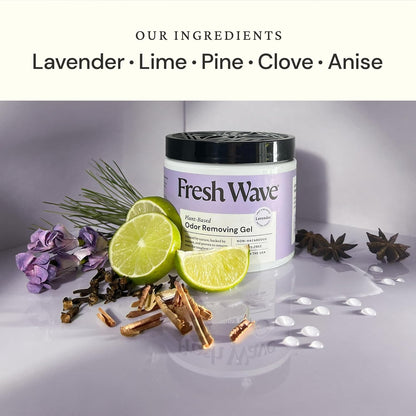 Fresh Wave Odor Removing Gel, 7 oz., Pack of 3 - Odor Absorbers for Home, Safer Odor Relief, Natural Plant-Based Odor Eliminator, Every 7 oz. lasts 15-30 Days, For Cooking, Trash & Pets