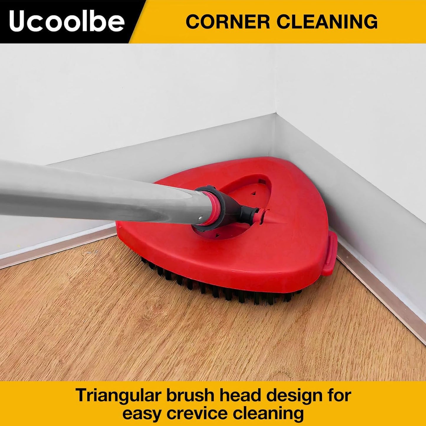 Spin Mop Scrub Brush for O-Cedar EasyWring 1 Tank System, Scrubber Brush Replacement Head with Stiff Bristle, Great for Bathroom, Kitchen, Pool, Glass and Tile Walls, No Include Mop Handle and Base