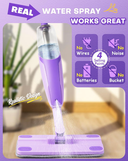 Toddler Spray Mop-Montessori Toys Mini Size Cleaning Mini Mop that Really Spray -Kid Pretend Play Toys Gift for Toddlers Girls Boys