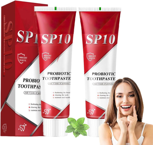 SP-10 Probiotic Toothpaste, SP-10 Ultra Whitening Deep Cleaning Care (2pcs)