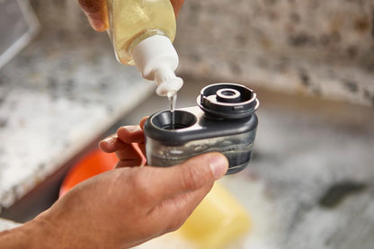 Joseph Joseph SinkTech Refillable Soap-Dispensing Dish Brush with Stainless Steel Storage Stand Drip Tray